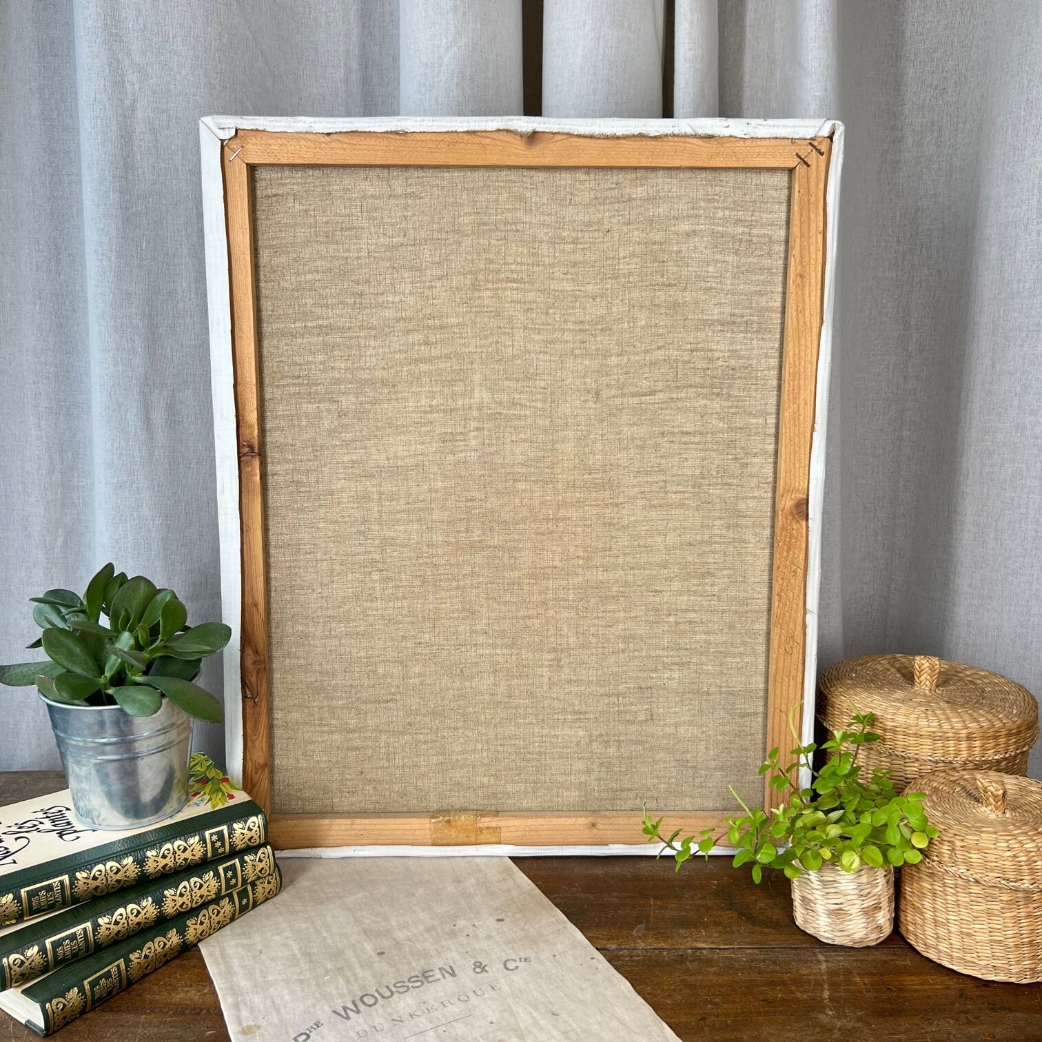 Oil on canvas "Return from fishing"