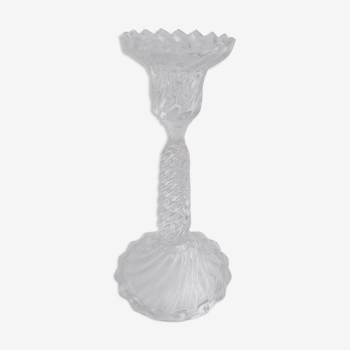 Glass candlestick