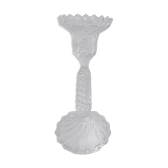 Glass candlestick