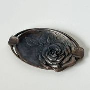 Vintage Lisieux metal ashtray / pocket emptier - 1930s art deco style