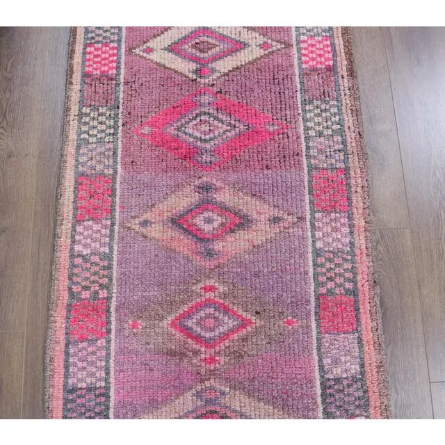 Turkish Oushak handmade runner 80x444