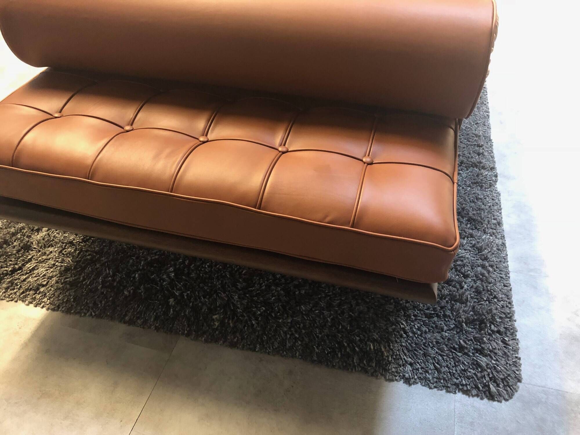knoll daybed  cuir cognac