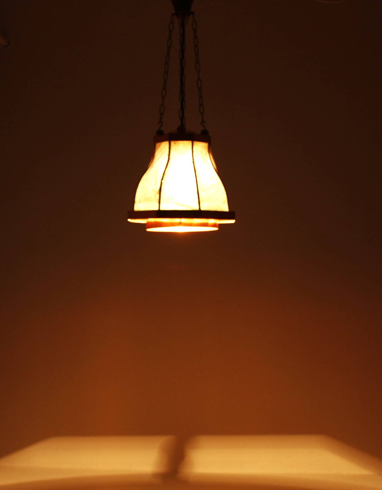 Copper Pendant Lamp, Sweden, 1950s