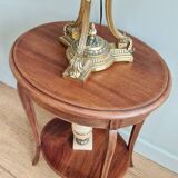 Mahogany side table with two trays, mid-20th century