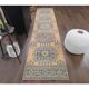 Vintage Turkish Oushak Handmade Wool Runner 78x350