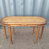 Banquette de piano 6 pieds cannee ancienne style louis xvi vintage