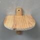 Small wall-mounted wooden shelf