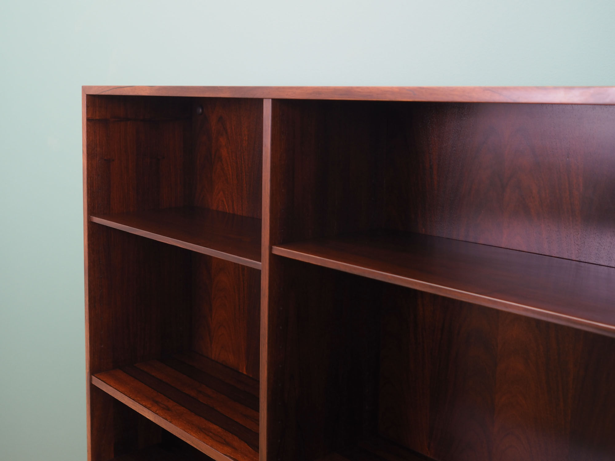 Rosewood bookcase, Danish design, 1960s, manufactured by Omann Jun