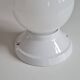 Opaline glass and ceramic wall light