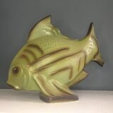 Large vintage ceramic fish in the style of Lejan