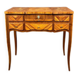 Marquetry Dressing Table, Louis XV Style, 20th Century