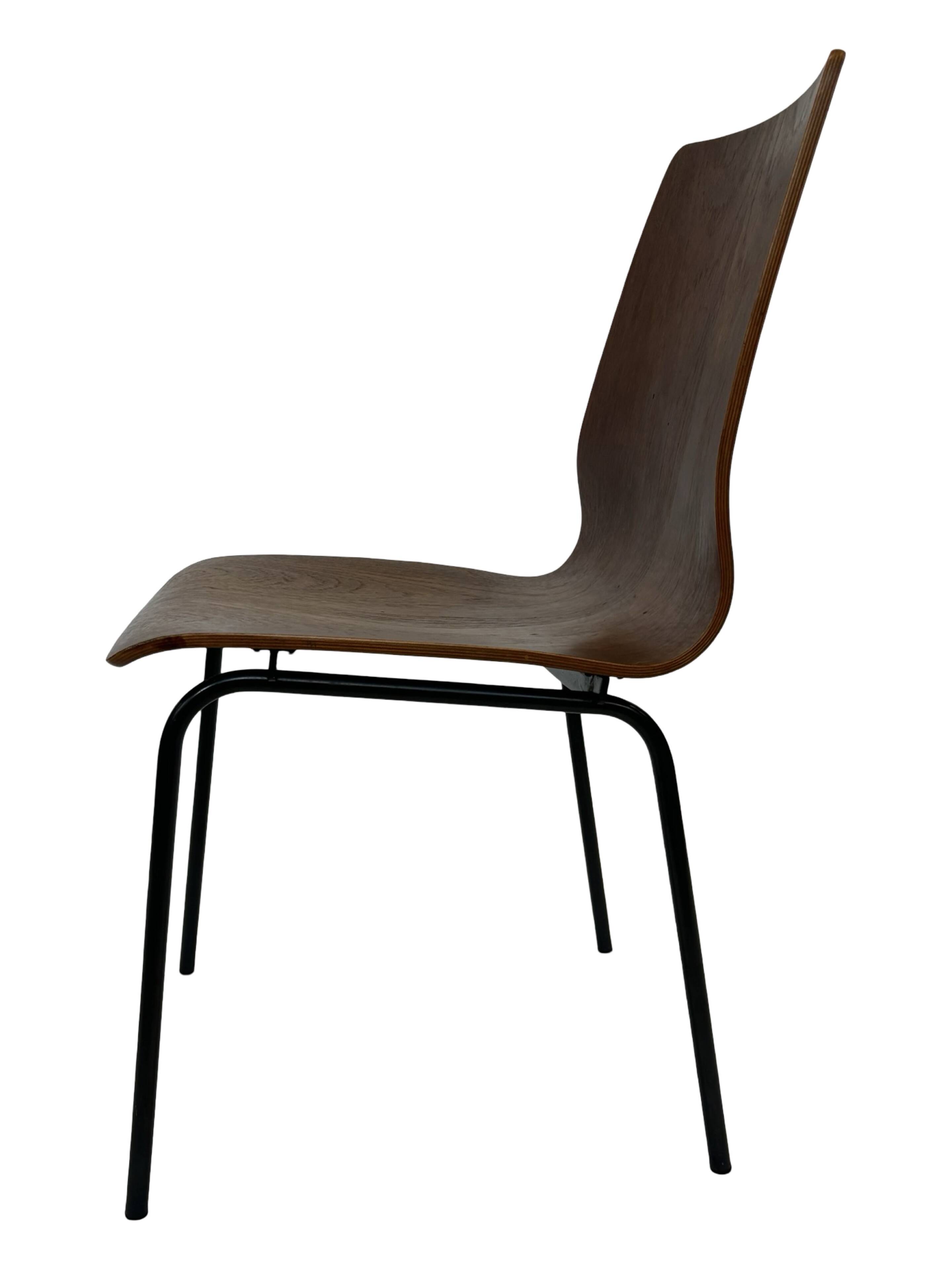 Vintage Friso Kramer for Auping 'Euroika' plywood dining chair, The Netherlands 1960's