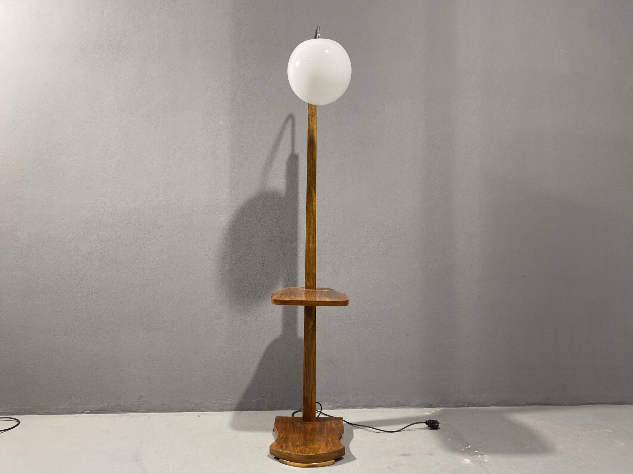 Lampe de sol art déco, années 1930, Tchécoslovaquie