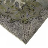 Overdyed Wool Vintage Handmade Carved Rug 170 cm x 290 cm