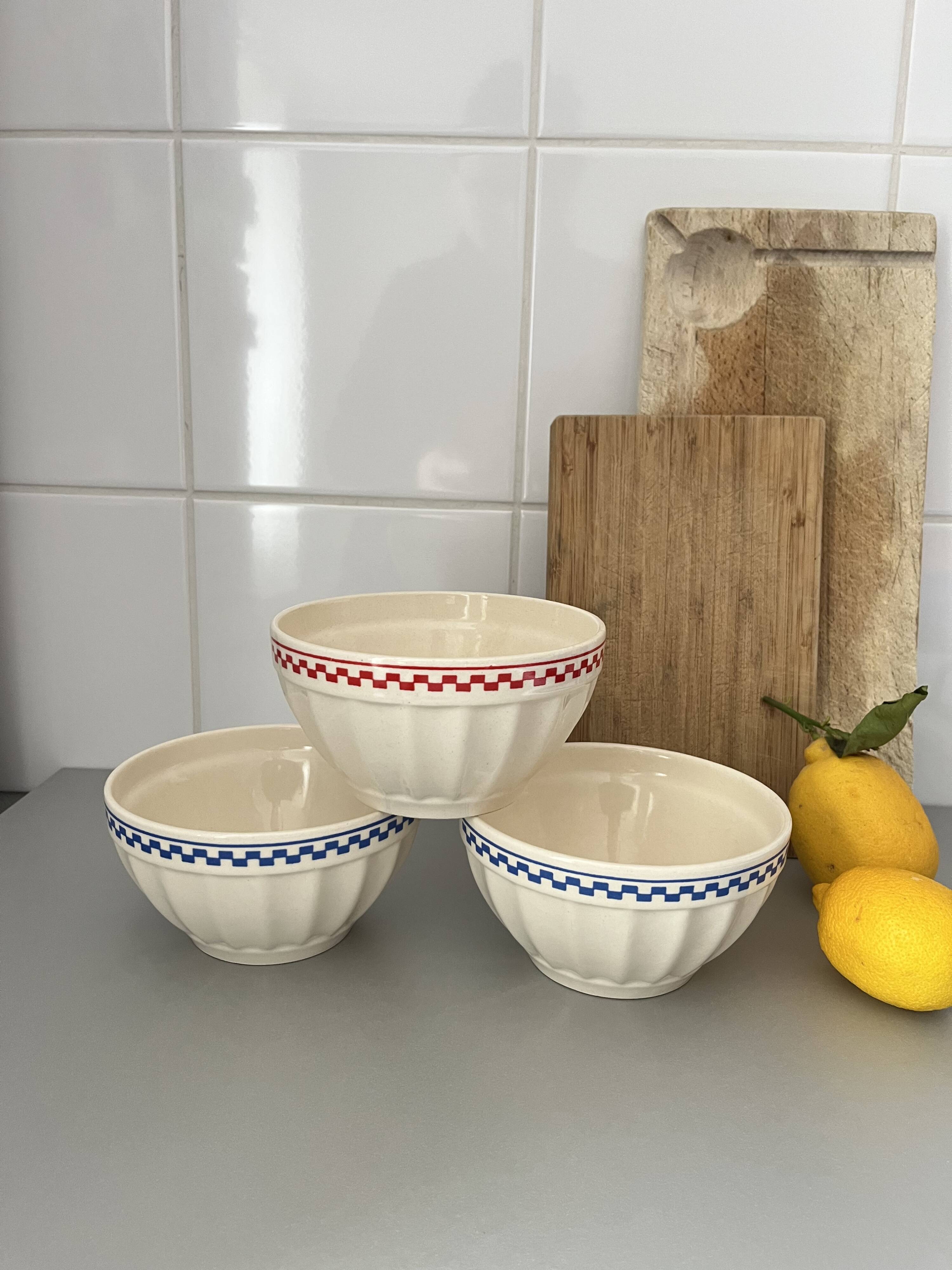 Old faceted bowls