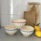 Old faceted bowls