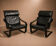 Pair of Poäng Armchairs / N. Nakamura