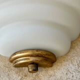 Pair of Vianne opaline wall lights