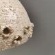 Two ceramic hanging lamps, in creamy white color, looking almost like coral