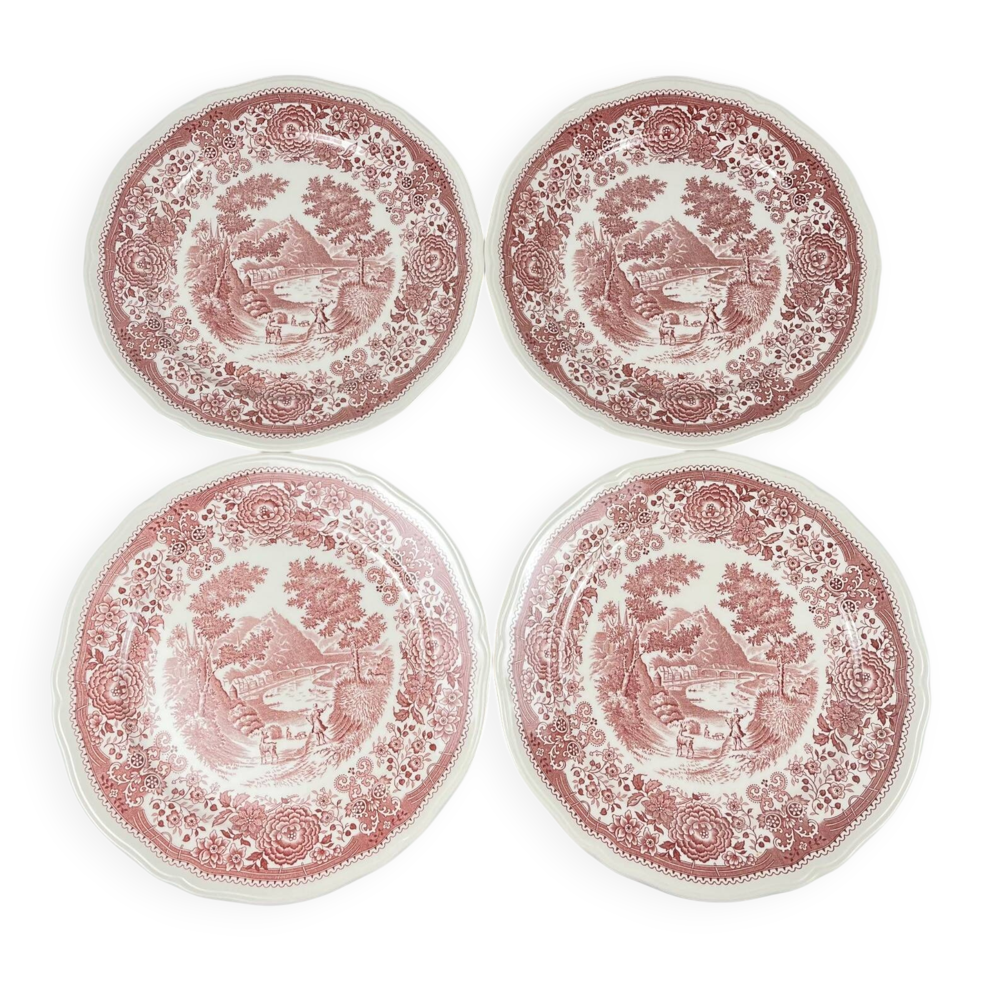 Set de 4 assiettes plates "Burgenland"rouge, Villeroy & Boch