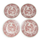 Set de 4 assiettes plates "Burgenland"rouge, Villeroy & Boch