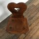 Old Alsatian children's chair in solid beech