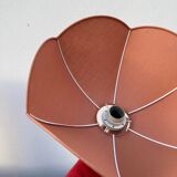 Vintage taupe fabric pendant light