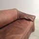 Vintage leather 2 seat sofa by Lesser, 1970s (1 of 2)