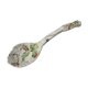 Old spoon with earthenware sauce with floral decoration Longchamp Sarreguemines