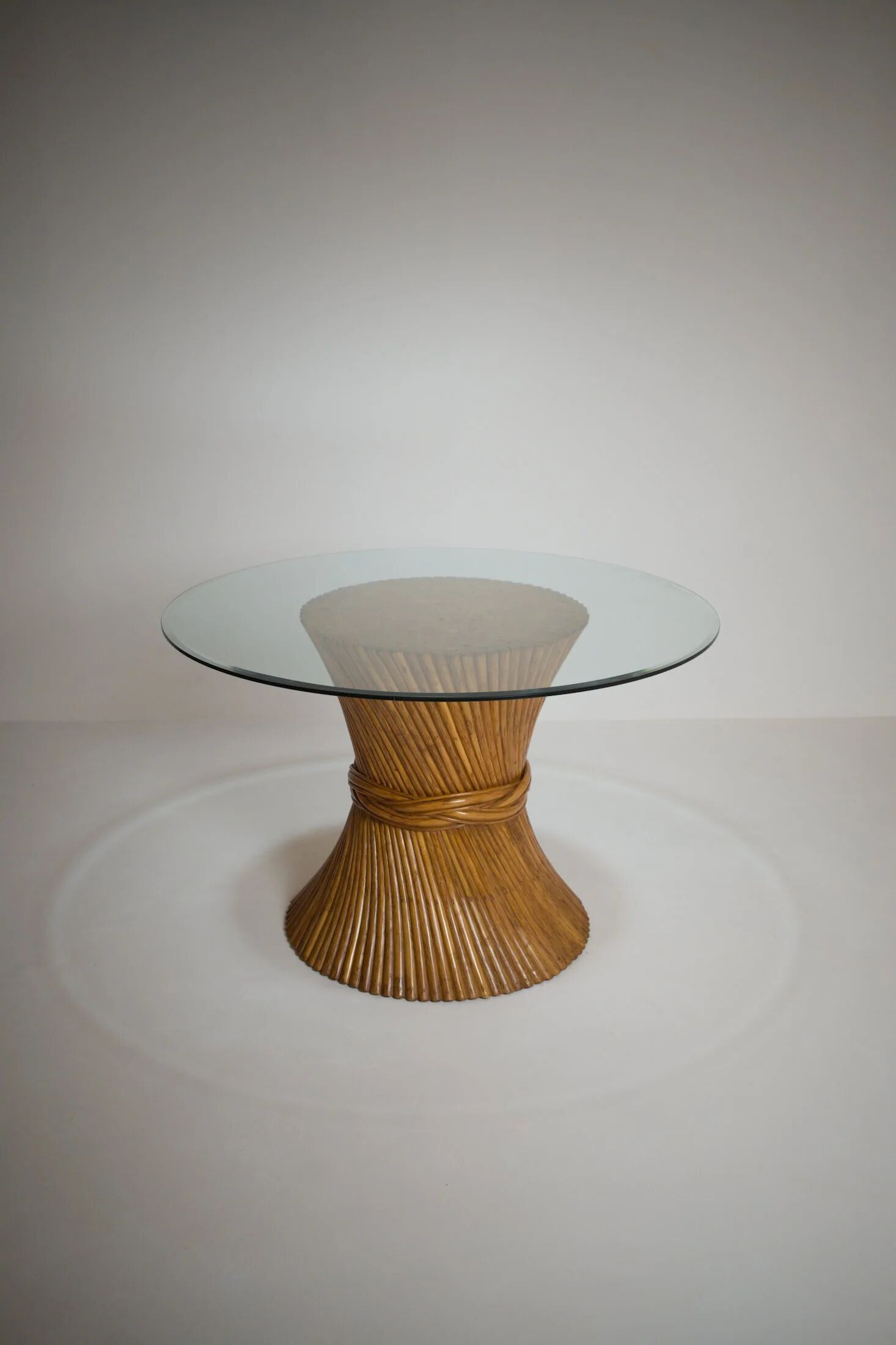 1970s rattan dining table