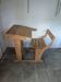 Bureau d'écolier en bois