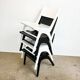 Set of 4 stacking chairs by Casala, beech, 1950s