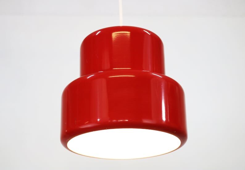 Suspension rouge Jo Hammerborg années 1960