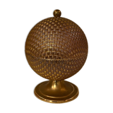 Table lighter, ball-shaped gold color