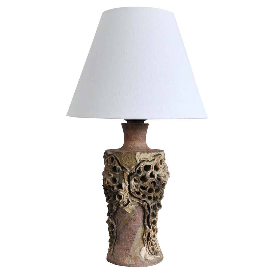 Unique Bodil Marie Nielsen Danish Modern Ceramic Table Lamp, 1960s