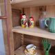 Oak display cabinet bookcase