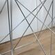 "Dining Table" by Max Sauze, steel and glass, France, circa 1970