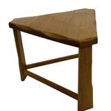 Vintage Scandinavian side tables made of solid wood circa 1970s