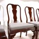 Lot de 5 chaises de salle à manger en acajou de style Reine Anne, 1920