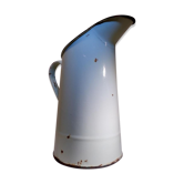 Broc, pale green enamelled pitcher