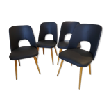 Suite of 4 Chairs by Designer Oswald Haerdlt for Your Year 1950