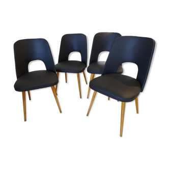 Suite of 4 Chairs by Designer Oswald Haerdlt for Your Year 1950