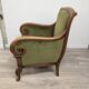 Restoration-style rolled-arm bergere