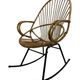 Vintage Dirk van Sliedregt Rohe Noordwolde rattan rocking chair
