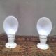 Pair of wall lights from the 1950s in porcelain.