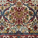 XL Vintage Arts and Crafts, W Morris style Rug 400x296 cm, Red Blue