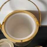 Vintage Hollywood Regency Gold Ice Bucket