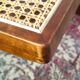 Scandinavian armchair in rattan & solid birch – Swedish vintage