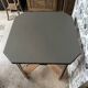 Esmée Art Deco side table, wood, black and grey
