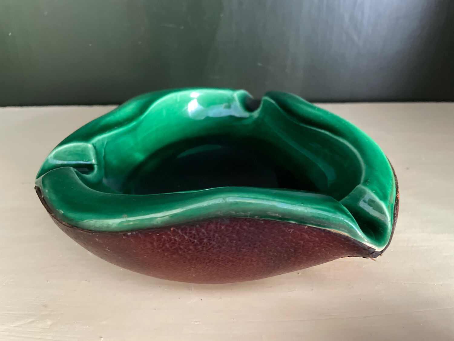 Ceramic ashtray 1950 vintage Keramos Sèvres